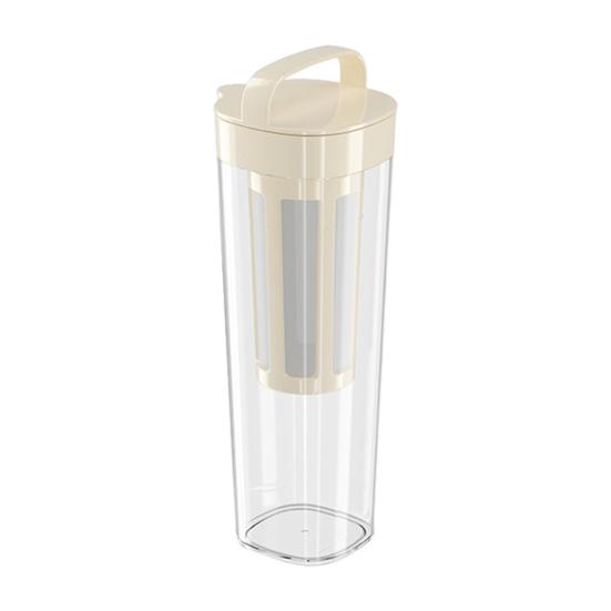 1100ml Cold Extraction Pot Cold Brew Coffee Maker Pitcher with Removable Filter Tea Infuser Spout Leak-proof Brewing Kettle for Restaurant Kitchen