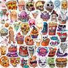 50 Cartoon Halloween Food Graffiti Stickers Personalized Decorative Guitar Notebook Suitcase DIY Waterproof