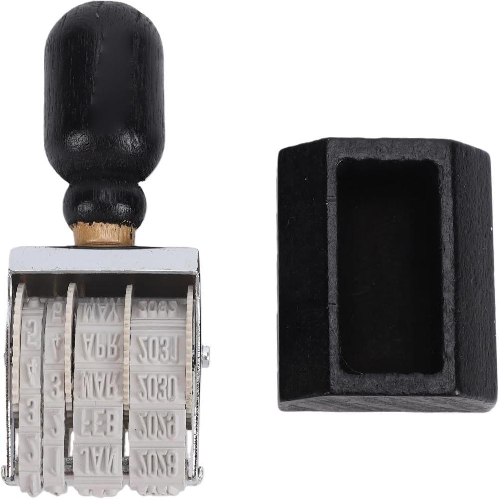 Wooden Handle Retro Date Stamper Rubber Wooden Handle Stamp Rubber Date Stamp For Office Use