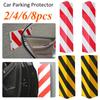 2/4Pc Garage Wall Protector Reflective Eva Foam Edge Corner Bumper Anti Scratch Parking Auto Door Protector To Protect Your Car