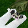 Natural Amethyst Rough Gemstone Pendant 925 Sterling Silver Jewelry For Women