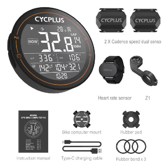 CYCPLUS M2 Bike Computer IPX6 Waterproof Smart Wireless Speedometer BLE 4.0 ANT+ Odometer GPS Cycling Bike Accessories2