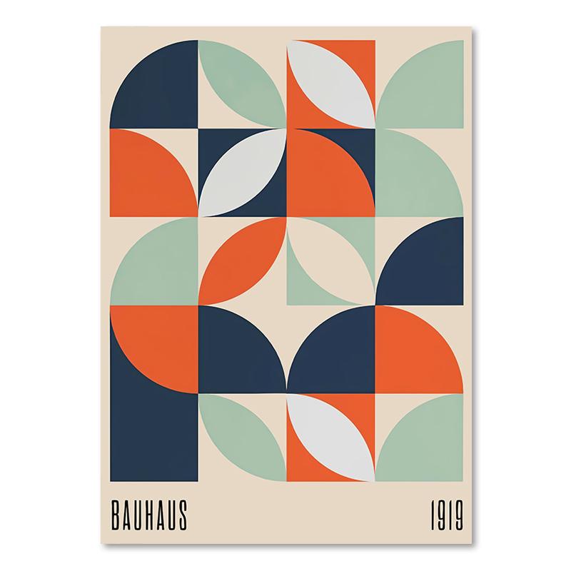 Абстрактные картины на холсте в стиле Баухаус, выставка, архитектурные геометрические постеры и принты, настенные художественные фотографии, украшение для дома, гостиной