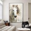 Абстрактные постеры с белой лошадью, холст, принты, картина с животным, настенное искусство, картина для гостиной, современное украшение дома, БЕЗ РАМЫ