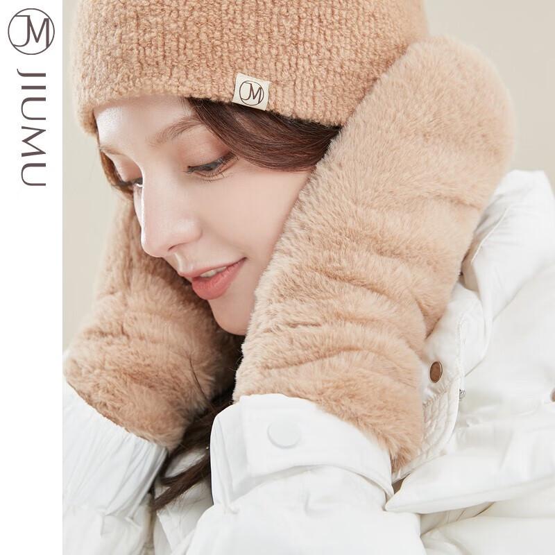 JIUMU Women's Winter Fleece Lined Cashmere Gloves