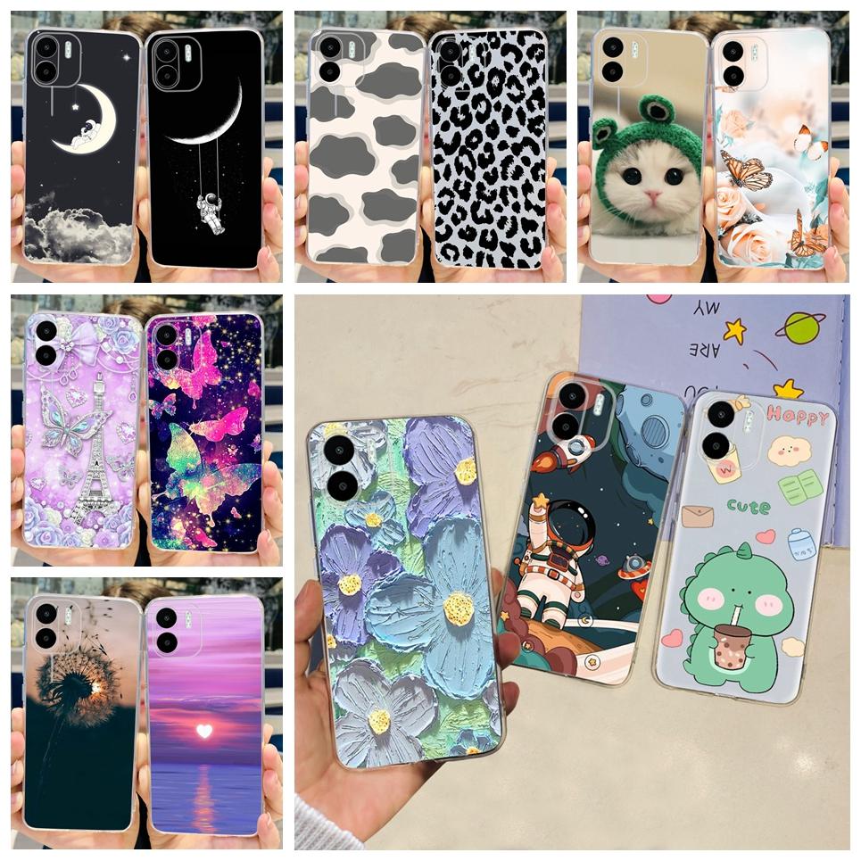 For Redmi A2 Case Funda Cute Dinasaur Soft Silicone Phone Case For Xiaomi Redmi A2 Plus A2+ Cover Bumper for Mi A2 Lite Coques