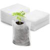 100pcs Plant Nursery Bags Non-Woven Plant Seeding Grow Bags, Vegetables Fabric Seedling Bag Pots Planting Transplant Grow Pouch Home Garden Supply