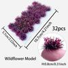 32 шт. Миниатюрный пучок травы, цветок, мини-растение для HO N, железнодорожный макет, изготовление моделей зданий, сделай сам, декоративный куст, пучки, искусственный крафт, луг