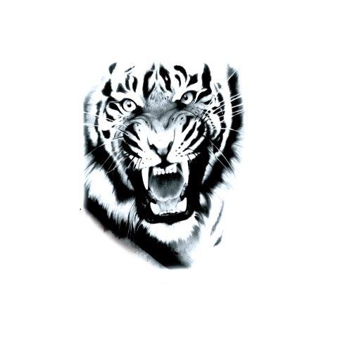 Наклейка с изображением головы волка, значение волчьей дороги, доминирующая имитация, рисунок тигра и лисы, водонепроницаемая наклейка с изображением татуировки с переносом воды