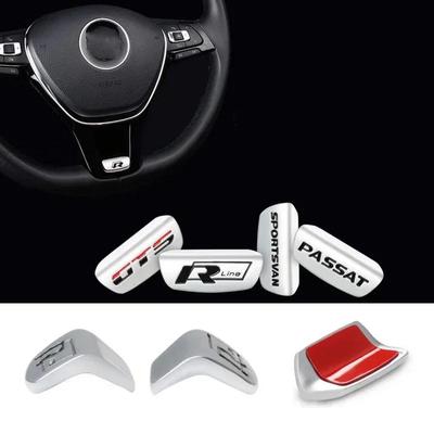 1 шт. 3D Эмблема Значок Алюминиевый сплав Наклейка с логотипом на рулевое колесо автомобиля Аксессуары Для Polo Golf Passat Scirocco Jetta Beetle