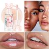 Fruit Scent Bow Tie Lip Oil, Natural Long Lasting Nourishing Moisturizing Transparent Pearlescent Mirror Lip Honey