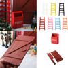 Courtyard Decor Decoration Crafts Figurines Miniatures Wooden Door Christmas Decoration Mini Mailbox Simulation Ladder