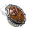 Noreena Jasper Gemstone 925 Sterling Silver Jewelry Gift Pendant 1.85" y4S66