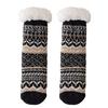 1 пара женских зимних носков из овечьей шерсти, носки для пола, в ретро этническом стиле, осень-зима