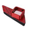 Billiard Chalk Holder Clip Magnetic Portable Single Section Pool Cue Chalk Case with Belt Clip for Pool Hall Red