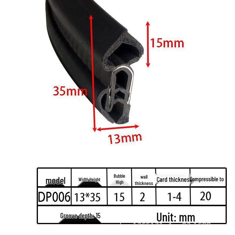 U-образные уплотнительные ленты из вспененной резины для шкафов и автомобильных дверей