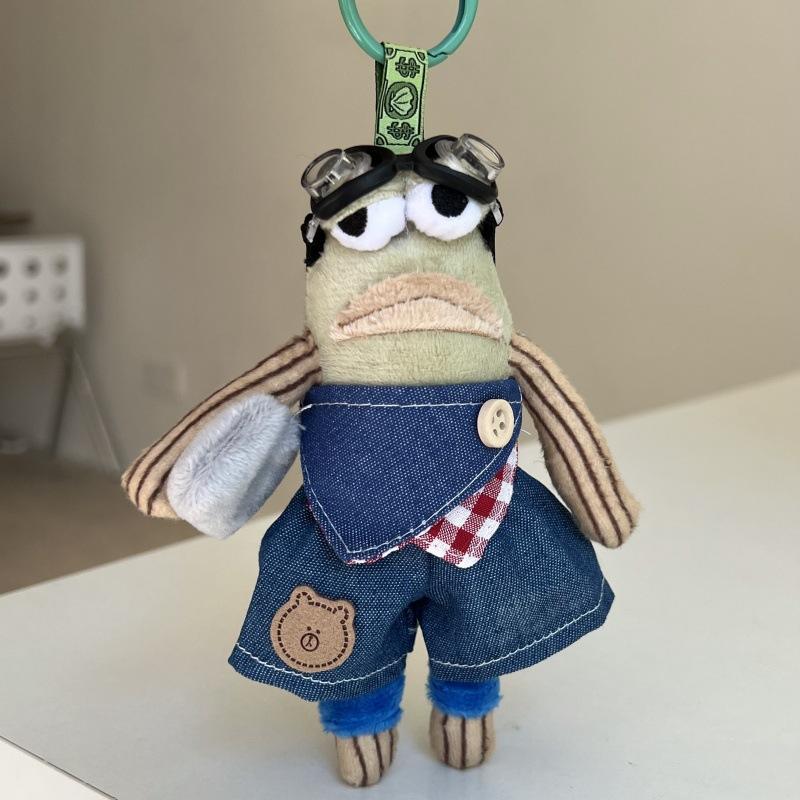 Cute Cartoon Spongebob Series Pendant Doll Keychain Bag Decoration Ornament Kids Gift