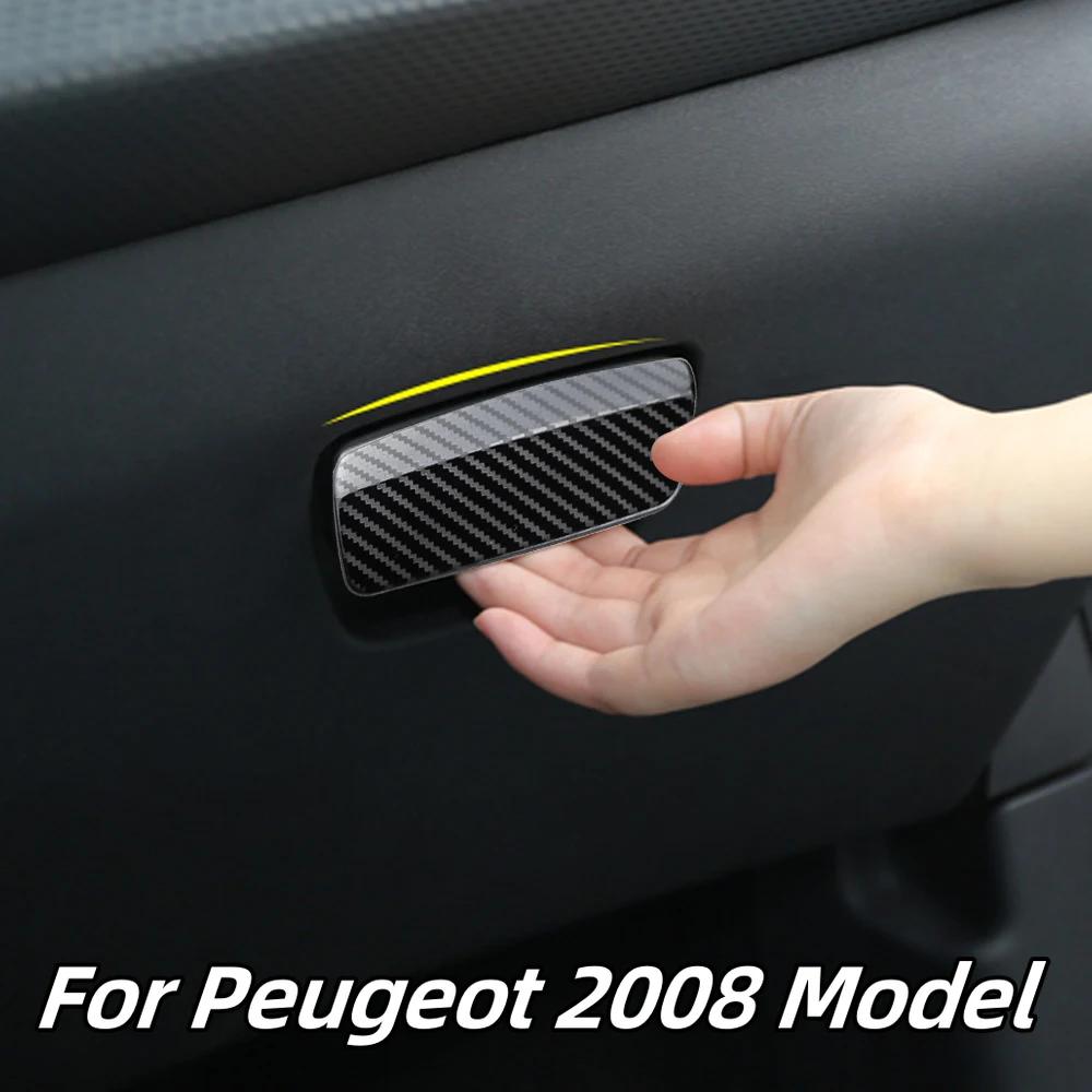 Car Copilot Glove Box Handle Cover for Peugeot 2008 2014 2015 2016 2017 2018 2019 Sequins Decoration Trim Sticker Accessories