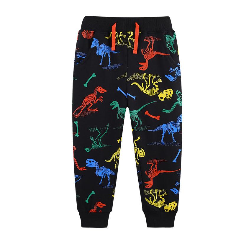 Jumping Meters 2-7T Dragon Boys Sweatpants Animals Girls Pants Full Length Children's Clothes Drawstring Kids Trousers