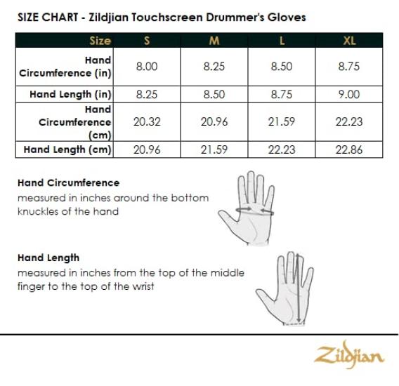 Перчатки барабанщика Zildjian XL с сенсорным экраном ZXGL0014
