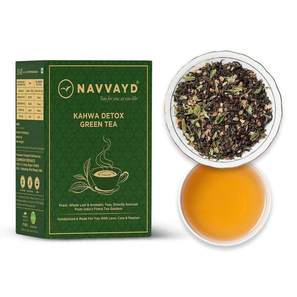Kahwa Green Tea for Cleansing (100 G), Kahwa Detox Green Tea Navvayd
