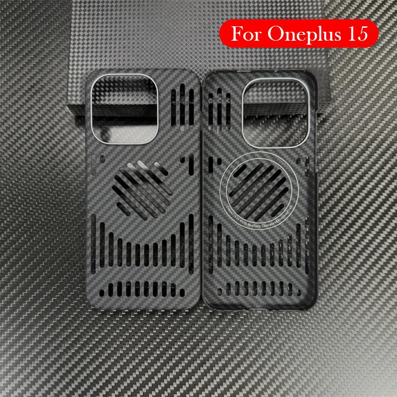 Чехол из углеродного волокна для Oneplus 15, задняя крышка с теплоотводом для ONEPLUS 15 5g