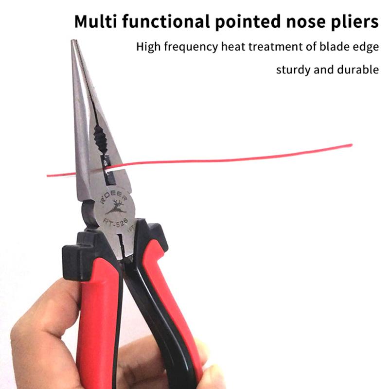 6 "8" Curved Nose Curved Nose Pliers With Spring Teeth Elbow Pliers R-526A/528A Multi Tool
