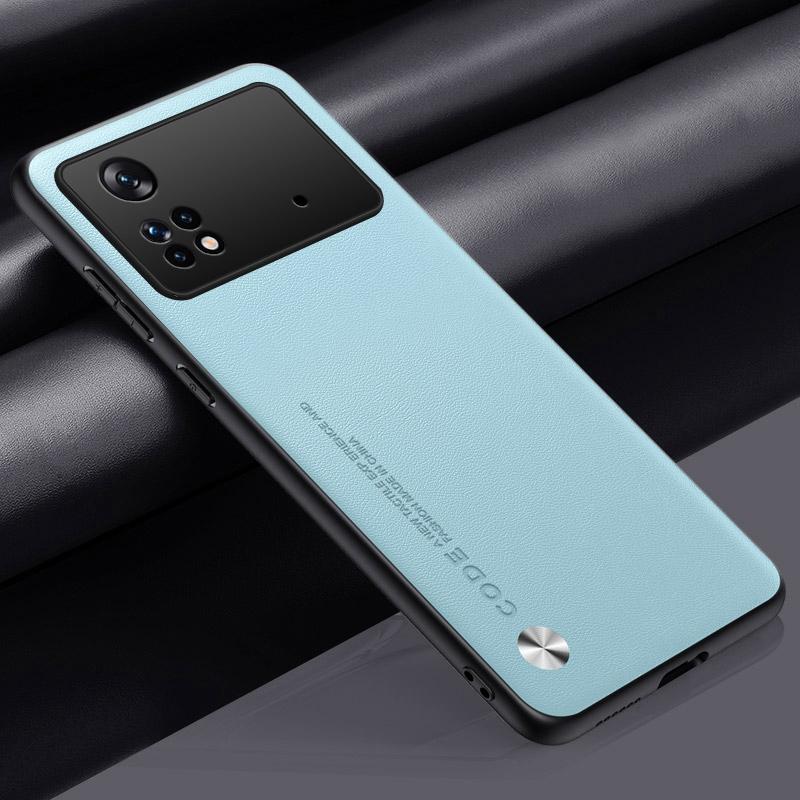 Роскошный чехол из искусственной кожи для Xiaomi Poco M4 Pro 4G, задняя крышка, силиконовый противоударный чехол для телефона с полной защитой для PocoM4 Pro 4G
