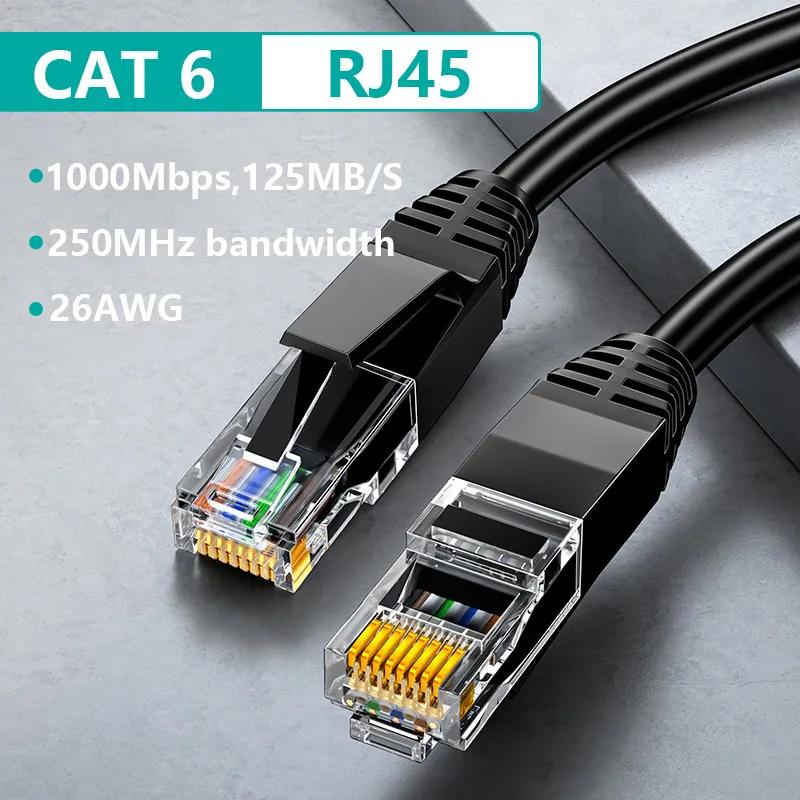 Сетевой кабель Ethernet Cat6 Lan Экранированный кабель UTP Cat 6 Гигабитный RJ45 Экранированный Разветвитель Сетевой кабель Маршрутизатор RJ45 Витая пара Патч-корд