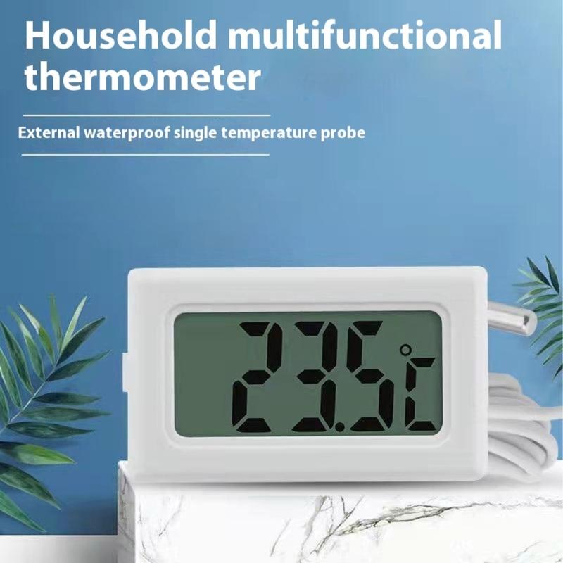 ЖК-дисплей Термометры Цифровой монитор температуры с зондом Измеритель температуры для холодильника Аквариума Морозильной камеры