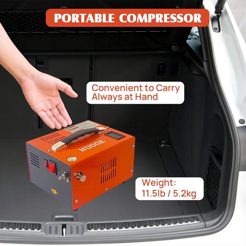 NUOGE 110В/220В Мощный PCP Воздушный Компрессор 4500 PSI 30 Мбар Насос Без Масла/Воды Высокого Давления Применяется К Баллону Для Дайвинга