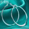 925 Sterling Silver 55mm Round Fashionable Earrings, Fashionable Wedding Jewelry