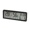 62KD Elegant LCD Digital Clock with Simple Operate Temperature Humidities and Date Display for Home and Office Decoration