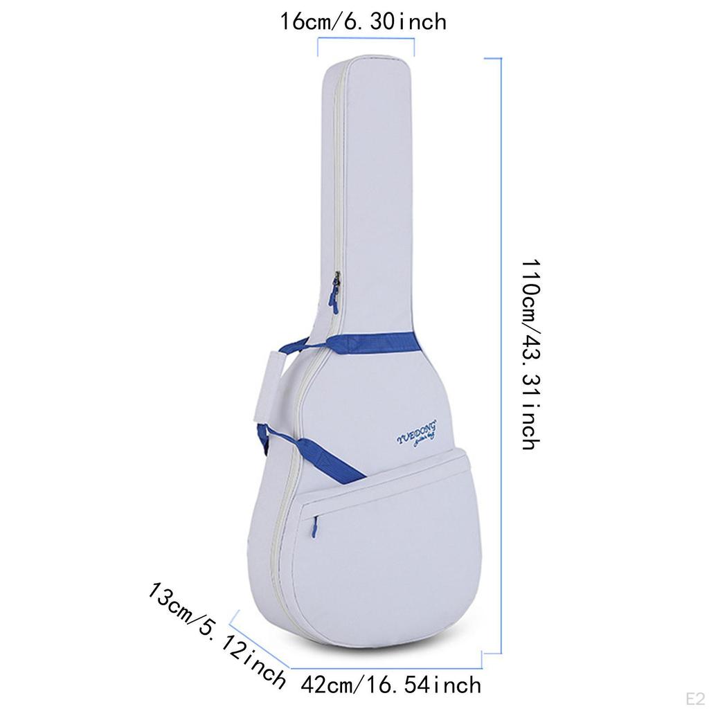 Acoustic Guitar Bag Backpack Dustproof Portable Oxford Cloth Double Straps Waterproof Professional