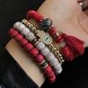 Bohemian Multilayer Turquoise Beaded Bracelet - European & American Travel Jewelry