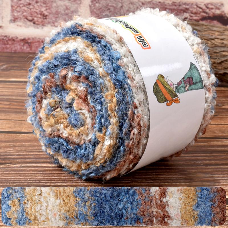 1 шт шерстяная нить модный вязаный шарф теплый цвет ручная работа градиент масляная живопись ретро стиль пряжа клубок