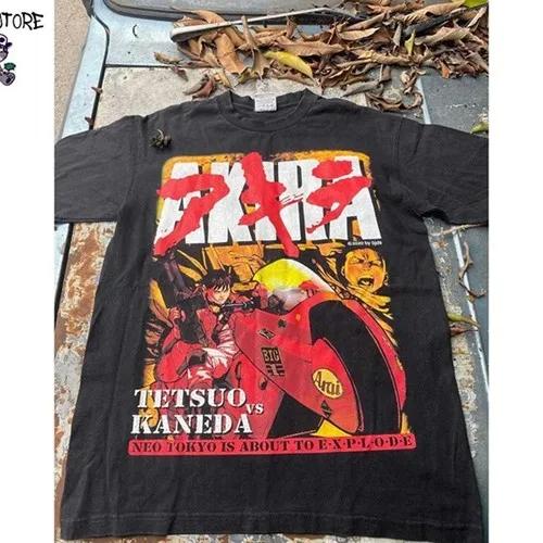 Japan Classic Anime Akira Rare 90's Moive Graphic Print T-shirt Men Women Reprint Loose Casual Comfortable Summer New Tee Cotton Oversized Top