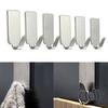 12PCS Self Adhesive Home Kitchen Wall Door Stainless Steel Holder Hook Hanger
