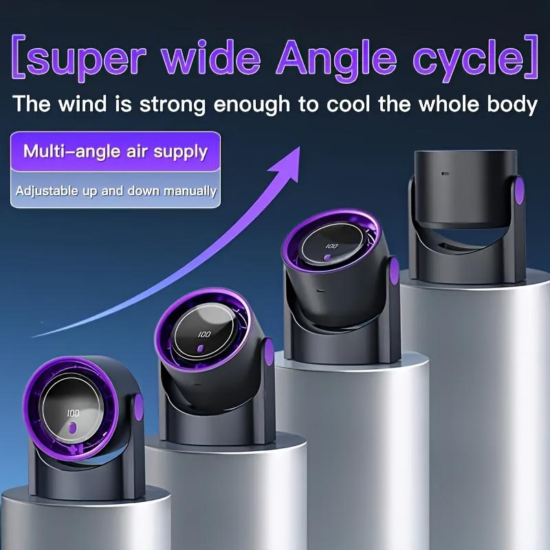 Smart Electric Fan 100 Speed Usb Multifunction Bladeless Fan Desktop Silent Wall Mounted Ventilator Fans For Home Office Indoor