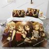 K-ON Kawaii Girls Anime Bedding Set Boys Girls Twin Queen King Size Duvet Cover Pillowcase Bed boys Adult Home Textileextile