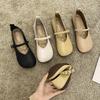 2024Shallow Mouth Casual Woman Shoe Square Toe Female Footwear Elegant Soft Autumn Modis Comfortable Moccasin Dress Fall Summer