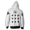 Naruto 3D Print Zip-Up Hoodie Anime Cosplay Sweatshirt Young Men