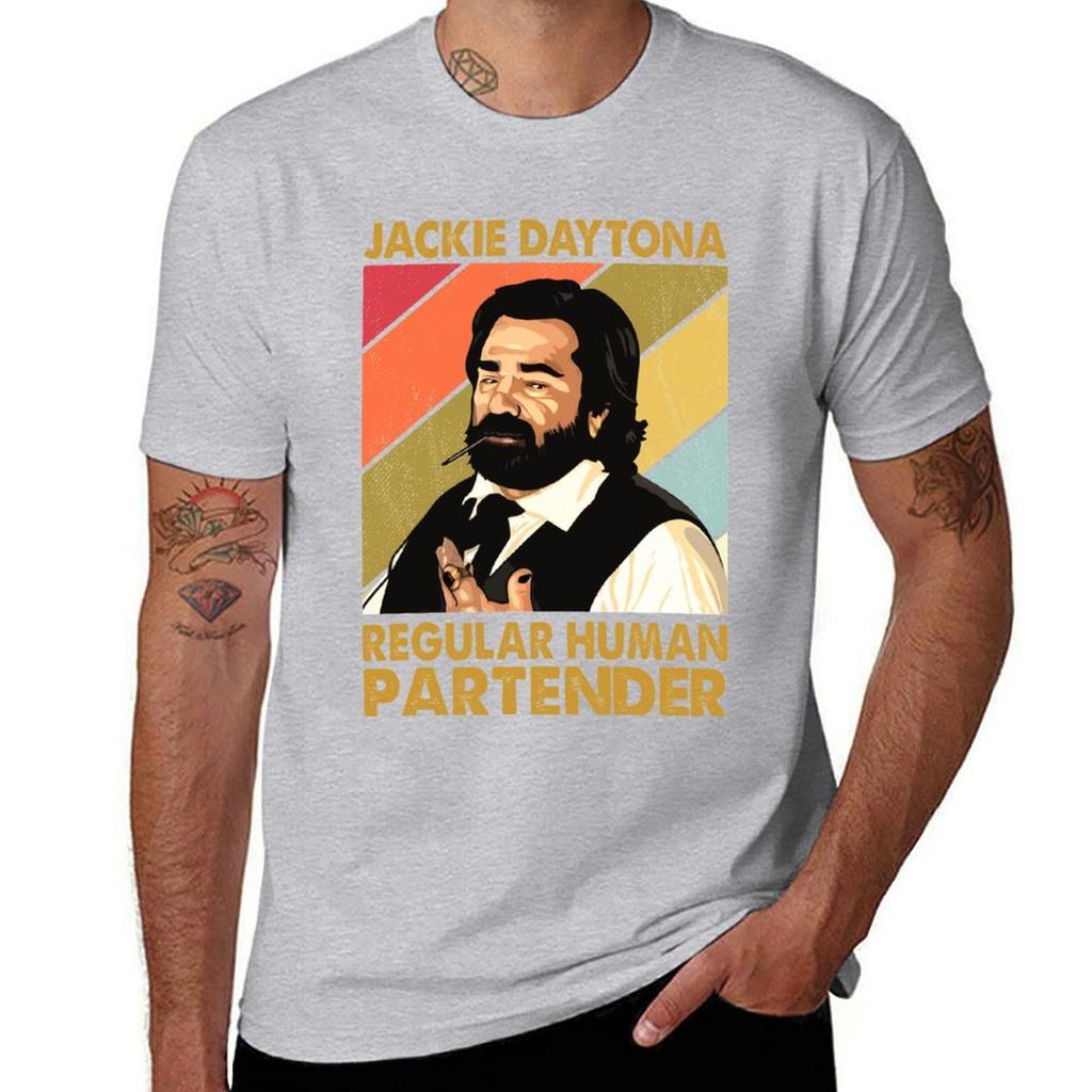 Retro Jackie Daytona Regular Human Partender Gift Xmas Tshirt sports fans tees cute clothes Mens t shirts