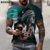 Новая футболка с индийской культурой, модные топы с 3D абстрактным принтом лица, мужские летние уличные топы в стиле Харадзюку, футболка большого размера с короткими рукавами