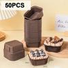 50Pcs Square Muffins Paper Cupcake Cake Mold Baking Cup New Cupcake Liner  Kitchen Wedding Party