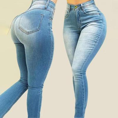Женские моделирующие джинсы Узкие брюки-карандаш Джинсы Push Up Подтяжка ягодиц Узкие женские брюки De Mujer Jean Mom Trousers