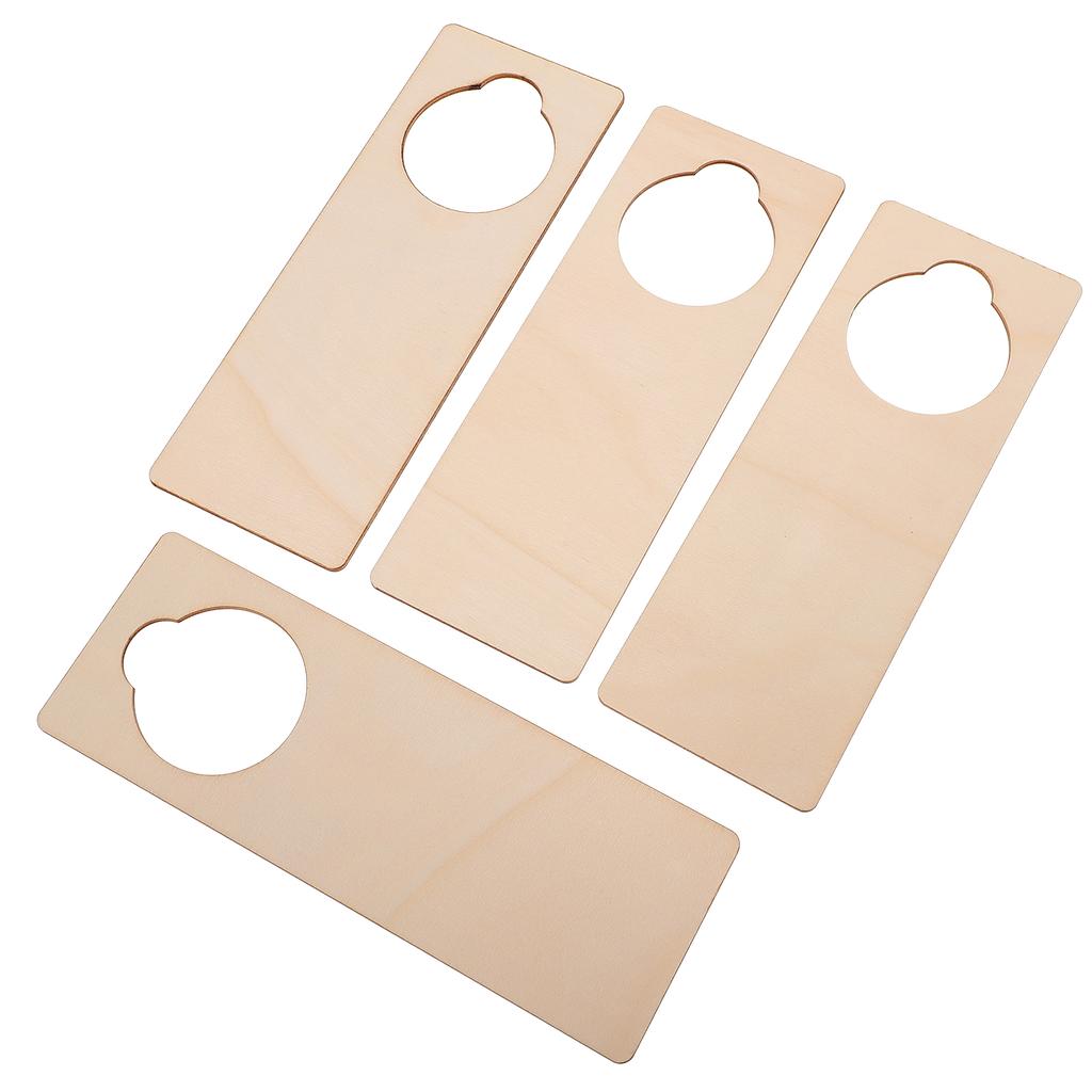 10 шт. Деревянные незаконченные пустые дверные ручки-вешалки DIY подвесная дверная вывеска картина табличка для дома спальня отель