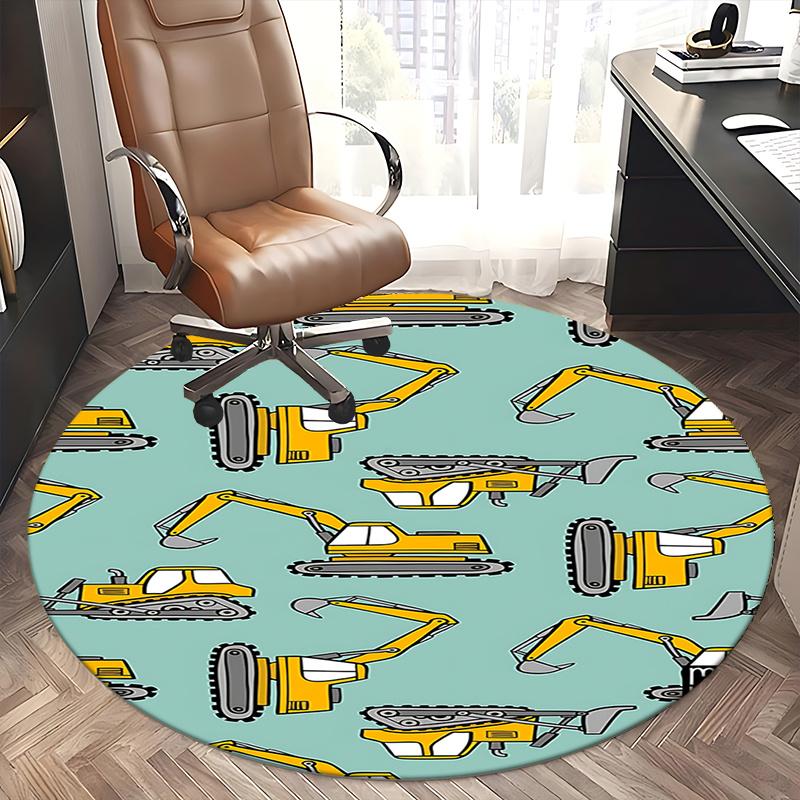 Construction Equipment Office Carpet Chair Mats, Home Decor, Sofa Rug, Office Carpet Suitable for Bedroom, Living Room, Various Rooms"1118116a
