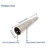 Voluty Tek XLR на 1/4" 3-контактный XLR Male Адаптер на 6.35 мм Female Адаптер Совместимый с Микрофонами, Стереосистемами и Микшерами (2pcs)