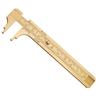Good-2PCS Pocket Caliper 100Mm Double Scale Sliding Gauge Brass Vernier Caliper Tool For Measuring Bead Wire Jewelry Rings